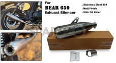 Fit For Royal Enfield Bear 650 AEW SS Exhaust Silencer Matt Finish - SPAREZO